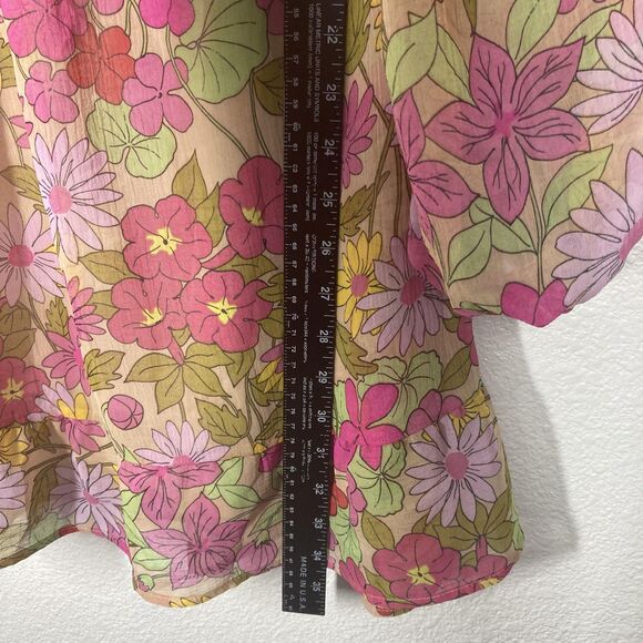 Show Me Your Mumu Briar Dress Womens XL Pink Floral Boho Peasant Long Sleeve - Picture 8 of 16